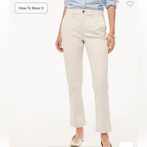 J crew stone Petite high-rise girlfriend chino pant